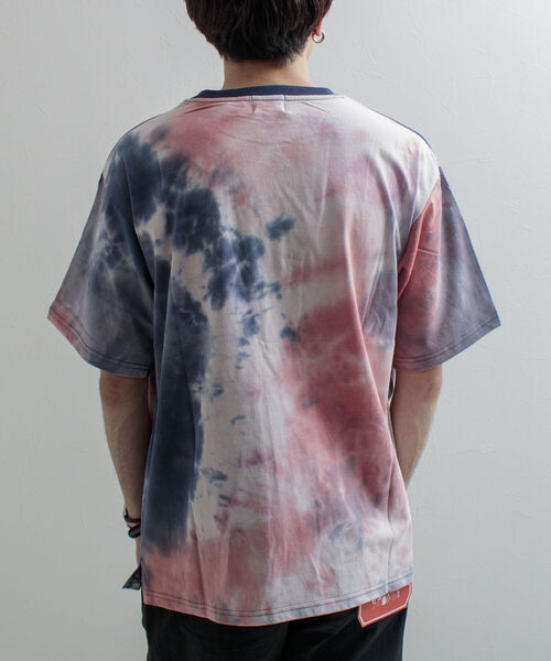 GLOSTER（グロスター）の「【GLOSTER/グロスター】タイダイ染めTシャツ（Tシャツ/カットソー・メンズ・チャコールグレー/ライム/ベビーピンク・MEDIUM/LARGE）」の5枚目の写真