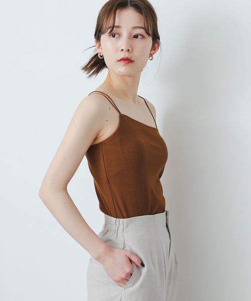 SENSE OF PLACE by URBAN RESEARCH（センスオブプレイスバイアーバンリサーチ）の「カップインアシンメトリーキャミソール（キャミソール・レディース・ライトブルー/ブラック/キャメル/ライトベージュ・ONE）」の18枚目の写真