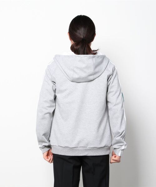 FranCisT_MOR.K.S.（フランシストモークス）の「FranCisT_MOR.K.S./フランシストモークス/DubDope 3D Emb. HOODIE JACKET/ライン刺繍フーディー（パーカー・メンズ・ブラック/グレー・2/4/3）」の3枚目の写真