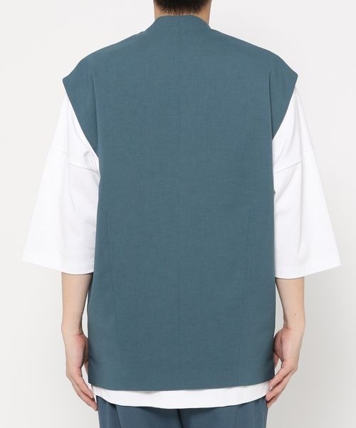 LOWRYS FARM（ローリーズファーム）の「ノーカラーベスト　277087（その他アウター・メンズ・サックスブルー/ブルー/ブラック・MEDIUM/LARGE）」の13枚目の写真