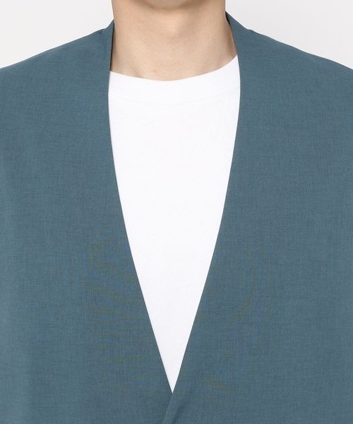 LOWRYS FARM（ローリーズファーム）の「ノーカラーベスト　277087（その他アウター・メンズ・サックスブルー/ブルー/ブラック・MEDIUM/LARGE）」の17枚目の写真