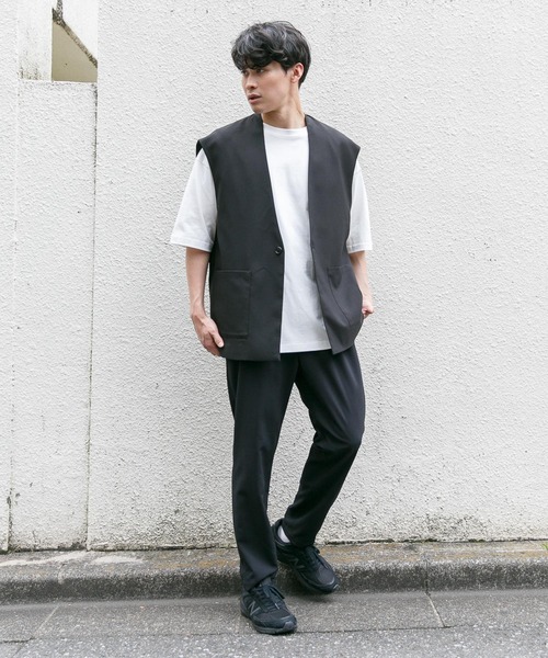 LOWRYS FARM（ローリーズファーム）の「ノーカラーベスト　277087（その他アウター・メンズ・サックスブルー/ブルー/ブラック・MEDIUM/LARGE）」の21枚目の写真