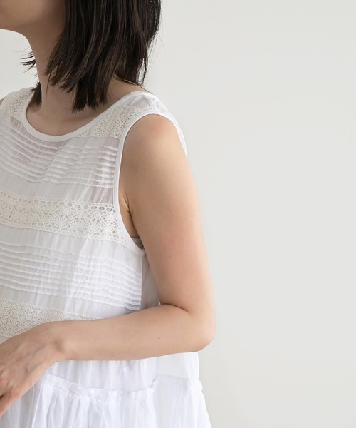 CANAL JEAN（キャナルジーン）の「arc インド綿刺繍ワンピース