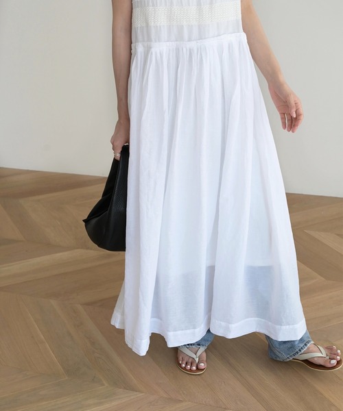 CANAL JEAN(キャナルジーン)の「arc インド綿刺繍ワンピース(ワンピース・レディース・ホワイト・38)」の3枚目の写真