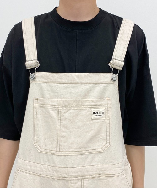 PairPair（ペアペア）の「カラーツイルオーバオール(ユニセックス)（サロペット/オーバーオール・レディース・ライトブルー/アイボリー/テラコッタ・MEDIUM/LARGE）」の7枚目の写真