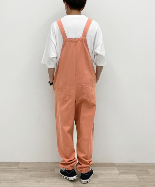PairPair（ペアペア）の「カラーツイルオーバオール(ユニセックス)（サロペット/オーバーオール・レディース・ライトブルー/アイボリー/テラコッタ・MEDIUM/LARGE）」の18枚目の写真