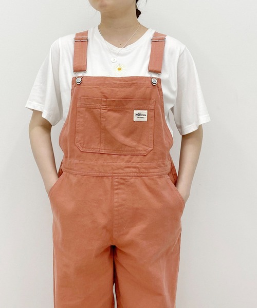 PairPair（ペアペア）の「カラーツイルオーバオール(ユニセックス)（サロペット/オーバーオール・レディース・ライトブルー/アイボリー/テラコッタ・MEDIUM/LARGE）」の15枚目の写真