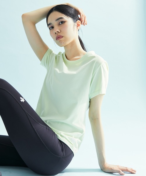 DESCENTE（デサント）の「【NERGY×DESCENTE】AERO STREAM Tシャツ（Tシャツ/カットソー・レディース・イエロー/ライトグレー/ブラック・M/L）」の3枚目の写真