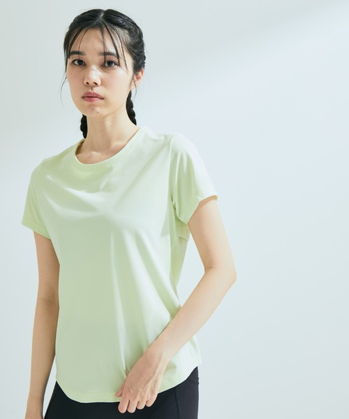 DESCENTE（デサント）の「【NERGY×DESCENTE】AERO STREAM Tシャツ（Tシャツ/カットソー・レディース・イエロー/ライトグレー/ブラック・M/L）」の8枚目の写真