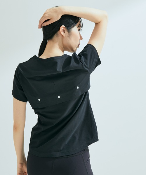 DESCENTE（デサント）の「【NERGY×DESCENTE】AERO STREAM Tシャツ（Tシャツ/カットソー・レディース・イエロー/ライトグレー/ブラック・M/L）」の10枚目の写真