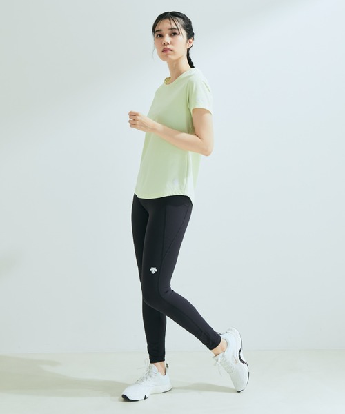 DESCENTE（デサント）の「【NERGY×DESCENTE】AERO STREAM Tシャツ（Tシャツ/カットソー・レディース・イエロー/ライトグレー/ブラック・M/L）」の9枚目の写真