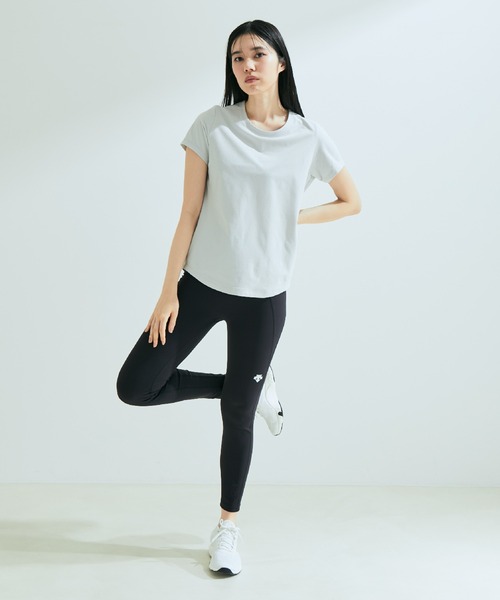 DESCENTE（デサント）の「【NERGY×DESCENTE】AERO STREAM Tシャツ（Tシャツ/カットソー・レディース・イエロー/ライトグレー/ブラック・M/L）」の6枚目の写真