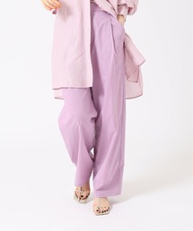 IENA | コットンナイロン ワイドテーパードパンツ(その他パンツ)
