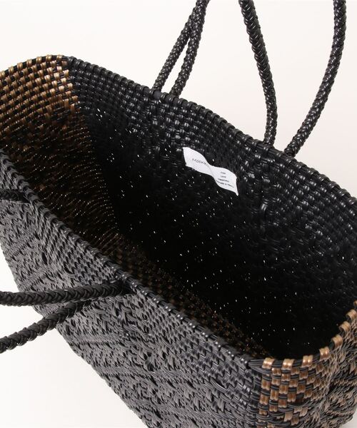 salle de bal(サルデバル)の「メルカドバッグ ダイアモンド 横長 お買い物バッグ かごバッグ M DIAMOND wide RAB(かごバッグ・レディース・ナチュラル/ブラック・FREE)」の5枚目の写真