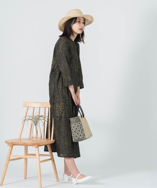 salle de bal(サルデバル)の「メルカドバッグ ダイアモンド 横長 お買い物バッグ かごバッグ M DIAMOND wide RAB(かごバッグ・レディース・ナチュラル/ブラック・FREE)」の16枚目の写真