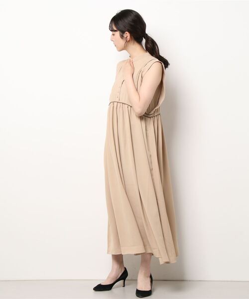 トロピカルコード配色ノースリーブワンピース ワンピース Styleblock スタイルブロック のファッション通販 Zozotown