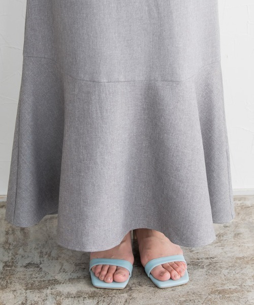 Pierrot（ピエロ）の「Steady 8月号掲載アイテム　接触冷感キャミワンピース（ジャンパースカート・レディース・ブラック/杢グレー・M/L）」の12枚目の写真