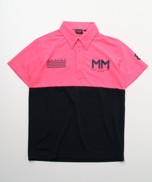 muta | muta MARINE/ムータ マリン/BICOLOR POLO SQUARE LOGO(ポロシャツ)