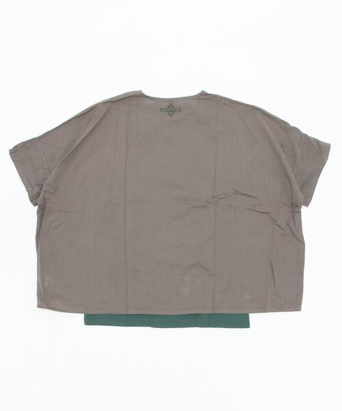 チャイハネ（チャイハネ）の「【チャイハネ】刺繍入りメンズレイヤードトップス インナータンク付き2点セット（アンサンブル・メンズ・ベージュ/グレー/イエロー/ブルー/ホワイト/マスタード・FREE）」の7枚目の写真