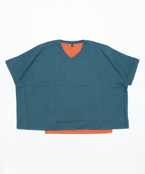 チャイハネ（チャイハネ）の「【チャイハネ】刺繍入りメンズレイヤードトップス インナータンク付き2点セット（アンサンブル・メンズ・ベージュ/グレー/イエロー/ブルー/ホワイト/マスタード・FREE）」の17枚目の写真