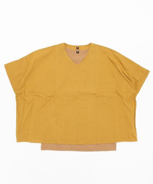 チャイハネ（チャイハネ）の「【チャイハネ】刺繍入りメンズレイヤードトップス インナータンク付き2点セット（アンサンブル・メンズ・ベージュ/グレー/イエロー/ブルー/ホワイト/マスタード・FREE）」の20枚目の写真