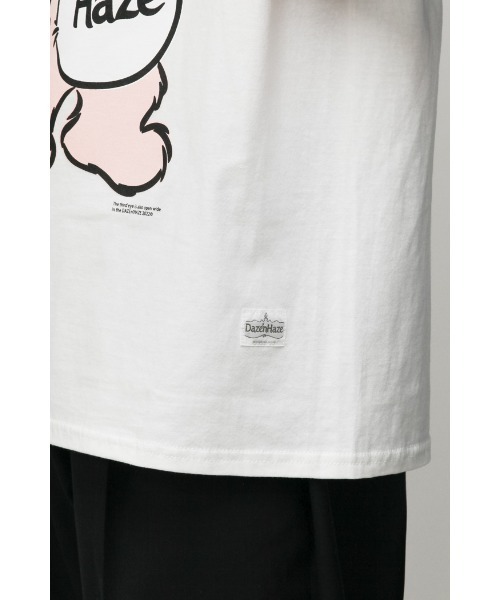 乱痴気（ランチキ）の「【DAZE'N HAZE】T-SHIRTS - Bear /リンガーT（Tシャツ/カットソー・メンズ・杢グレー/ホワイト×ネイビー・L/M）」の12枚目の写真