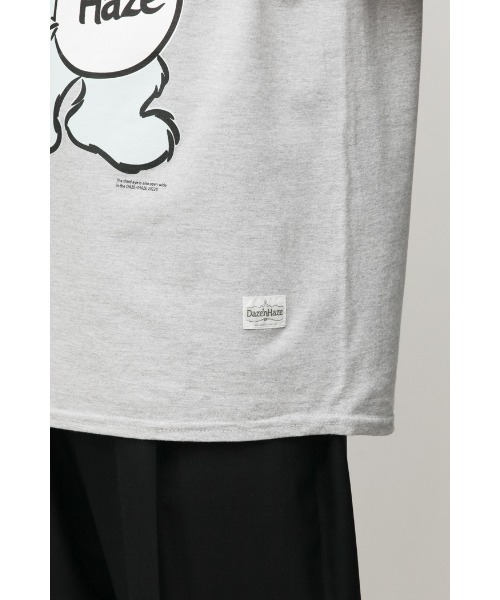 乱痴気（ランチキ）の「【DAZE'N HAZE】T-SHIRTS - Bear /リンガーT（Tシャツ/カットソー・メンズ・杢グレー/ホワイト×ネイビー・L/M）」の20枚目の写真