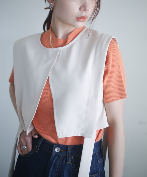 spoon store（スプーンストア）の「4wayレイヤードワンピース（ワンピース・レディース・ブラック/アイボリー・フリー）」の11枚目の写真