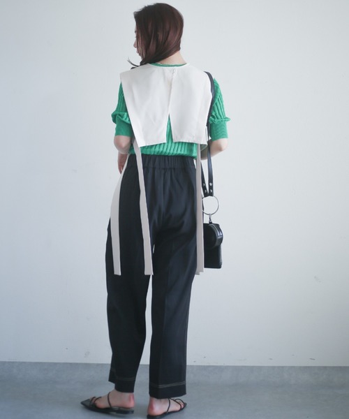 spoon store（スプーンストア）の「4wayレイヤードワンピース（ワンピース・レディース・ブラック/アイボリー・フリー）」の21枚目の写真