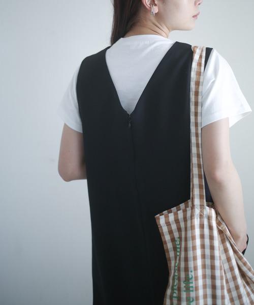 spoon store（スプーンストア）の「4wayレイヤードワンピース（ワンピース・レディース・ブラック/アイボリー・フリー）」の15枚目の写真