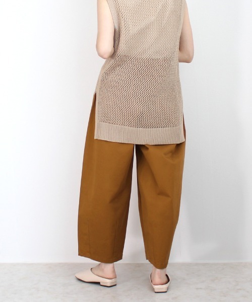SELECT LEVERY(セレクトリベリー)の「カラーサーカスパンツ 股下58cm(チノパンツ・レディース・ブラック/カーキ/ホワイト/ベージュ/キャメル/ブラウン・X-LARGE/MEDIUM/LARGE/SMALL)」の12枚目の写真