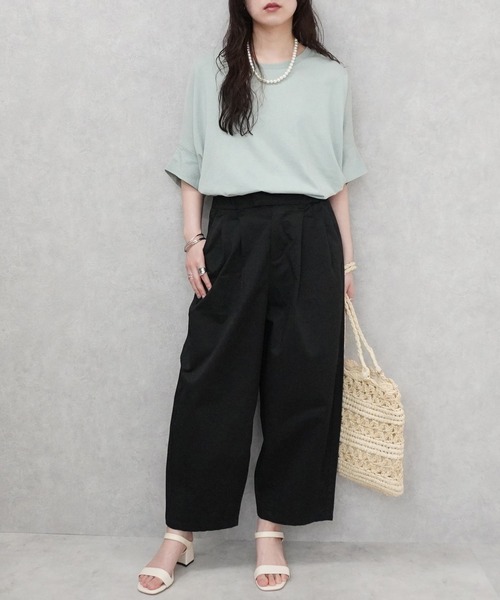 SELECT LEVERY(セレクトリベリー)の「カラーサーカスパンツ 股下58cm(チノパンツ・レディース・ブラック/カーキ/ホワイト/ベージュ/キャメル/ブラウン・X-LARGE/MEDIUM/LARGE/SMALL)」の14枚目の写真