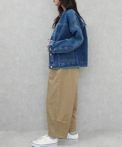 SELECT LEVERY(セレクトリベリー)の「カラーサーカスパンツ 股下58cm(チノパンツ・レディース・ブラック/カーキ/ホワイト/ベージュ/キャメル/ブラウン・X-LARGE/MEDIUM/LARGE/SMALL)」の21枚目の写真