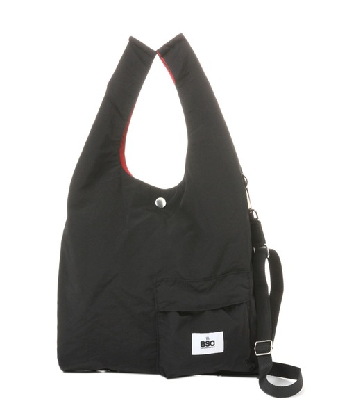 BAYFLOW(ベイフロー)の「【BAYFLOW SAUNA CLUB】パッカブル2WAYバッグ(ハンドバッグ・メンズ・ブラック/イエロー/ブルー・FREE)」の2枚目の写真