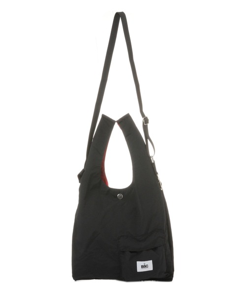 BAYFLOW(ベイフロー)の「【BAYFLOW SAUNA CLUB】パッカブル2WAYバッグ(ハンドバッグ・メンズ・ブラック/イエロー/ブルー・FREE)」の4枚目の写真