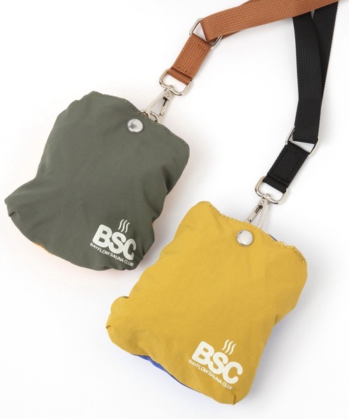 BAYFLOW(ベイフロー)の「【BAYFLOW SAUNA CLUB】パッカブル2WAYバッグ(ハンドバッグ・メンズ・ブラック/イエロー/ブルー・FREE)」の19枚目の写真