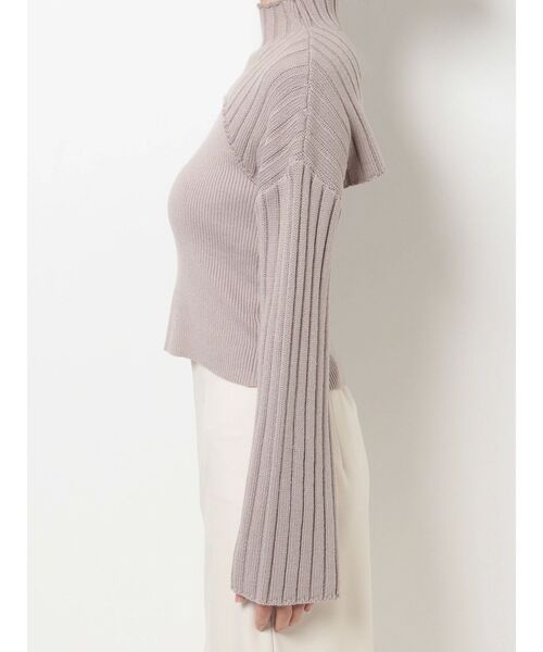 MERCURYDUO(マーキュリーデュオ)の「クロップドニットセット(ニット/セーター・レディース・ブラック/ベージュ/オフホワイト・FREE)」の19枚目の写真