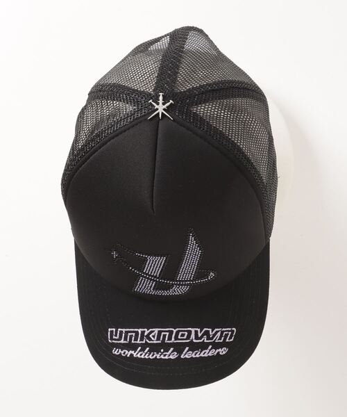 Unknown London ラインストーンブラックキャップ