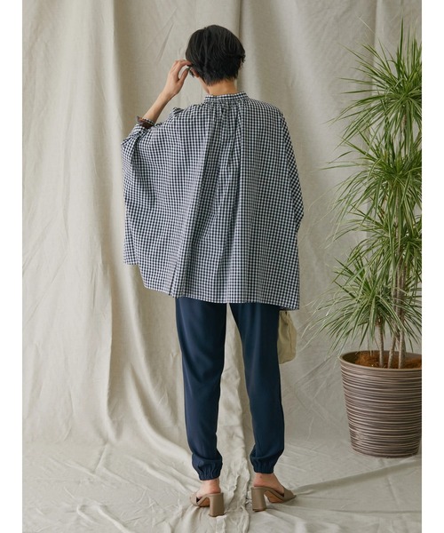 AMERICAN HOLIC（アメリカンホリック）の「サラックス イージーテーパードパンツ（その他パンツ・レディース・ブラック/ネイビー/モカ・S/M/L）」の4枚目の写真