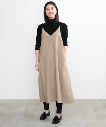 COCO WALK（ココウォーク）の「COCO WALK:2WAY配色パイピングワンピースエプロン（エプロン・レディース）」