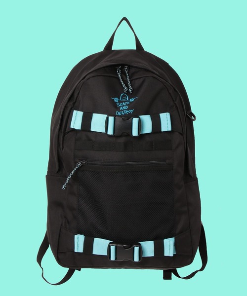 THRASHER(スラッシャー)の「THRASHER スラッシャー GONZ ゴンズ シリーズ カラーテープ バックパック 撥水加工(バックパック/リュック・メンズ・ブラック系その他/ブラック系その他2/グレー系その他/ブラック系その他3・FREE)」の2枚目の写真