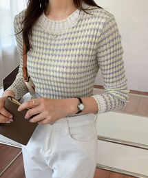 Diosfront（ディオスフロント）の「2022AW　バイカラーミックスマルチボーダーニットプルオーバー（ニット/セーター・レディース）」