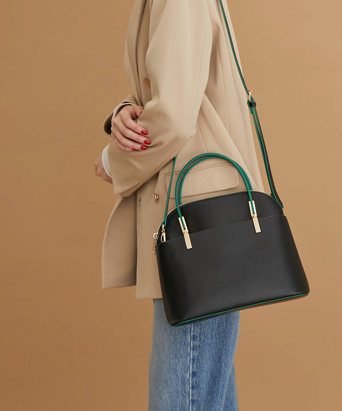 ROPE' PICNIC(ロペピクニック)の「軽量レクタンメタルミドルラウンドボストン&ショルダーバッグ(ショルダーバッグ・レディース・ブラック系その他/ホワイト系その他5/ブラウン系その他3・FREE)」の20枚目の写真