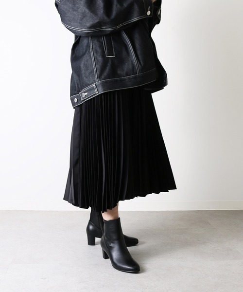 coca(ANDEX shoes product)(コカ)の「【新色追加】coca / マイクロフリース ストレッチ ショートブーツ 421010(ブーツ・レディース・ブラック・23.5cm/24cm/22.5cm/24.5cm/23cm/22cm)」の2枚目の写真