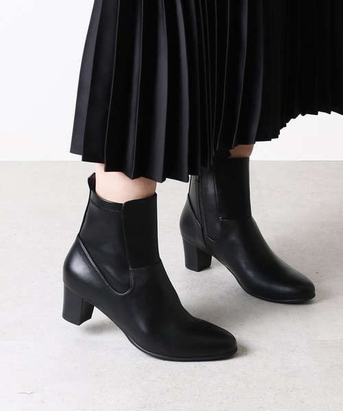 coca(ANDEX shoes product)(コカ)の「【新色追加】coca / マイクロフリース ストレッチ ショートブーツ 421010(ブーツ・レディース・ブラック・23.5cm/24cm/22.5cm/24.5cm/23cm/22cm)」の3枚目の写真