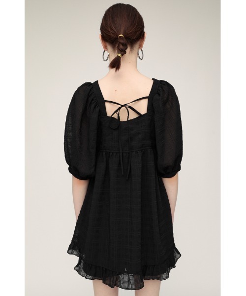 SLY(スライ)の「WRINKLED SHEER TUNIC リンクル シアー チュニック(シャツ/ブラウス・レディース・ホワイト/ブラック/ライトグリーン・FREE)」の13枚目の写真