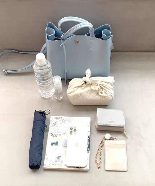 OPAQUE.CLIP（オペークドットクリップ）の「◆ミドルサイズトートバッグ【2WAY】（トートバッグ・レディース・ブラック/ベージュ/グレー/サックスブルー/シルバー/ベージュ系1/グレー系1/ブラック系1/シルバー系1・00）」の21枚目の写真