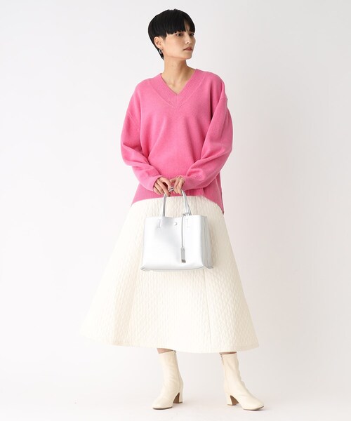 OPAQUE.CLIP（オペークドットクリップ）の「◆ミドルサイズトートバッグ【2WAY】（トートバッグ・レディース・ブラック/ベージュ/グレー/サックスブルー/シルバー/ベージュ系1/グレー系1/ブラック系1/シルバー系1・00）」の17枚目の写真