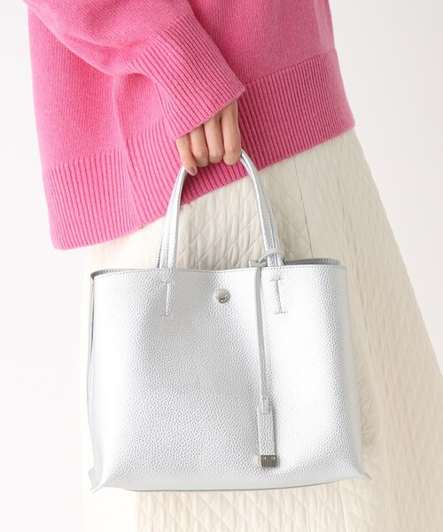 OPAQUE.CLIP（オペークドットクリップ）の「◆ミドルサイズトートバッグ【2WAY】（トートバッグ・レディース・ブラック/ベージュ/グレー/サックスブルー/シルバー/ベージュ系1/グレー系1/ブラック系1/シルバー系1・00）」の22枚目の写真