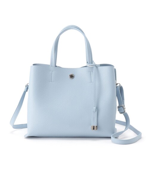 OPAQUE.CLIP（オペークドットクリップ）の「◆ミドルサイズトートバッグ【2WAY】（トートバッグ・レディース・ブラック/ベージュ/グレー/サックスブルー/シルバー/ベージュ系1/グレー系1/ブラック系1/シルバー系1・00）」の14枚目の写真